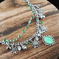Trachtenschmuck|Tinas Schmucktruhe Charivari Kette fürs Dirndl,  Dirnd- Schmuck, Accessoire, Fest ,Trachten, Hochzeit, weiß