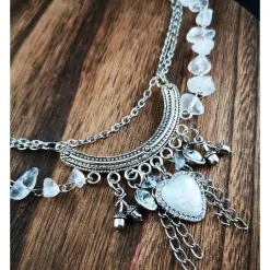Trachtenschmuck|Tinas Schmucktruhe Charivari Kette fürs Dirndl,  Dirnd- Schmuck, Accessoire, Fest ,Trachten, Hochzeit, weiß
