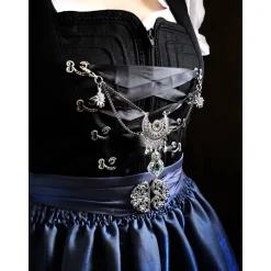 Clearance Charivari Kette fürs Dirndl,  Dirnd- Schmuck,  grün Trachtenschmuck