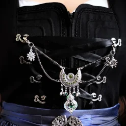 Clearance Charivari Kette fürs Dirndl,  Dirnd- Schmuck,  grün Trachtenschmuck