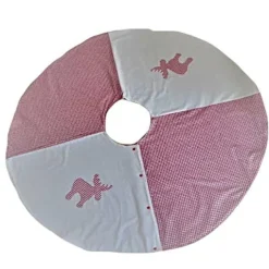 Weihnachtsbaumdecken|Afrosteff Christbaumdecke genäht, Weihnachtsbaumdecke rund XL  in rot und weiß kariert