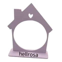 New Christbaumkugelkugel aus Glas Mein 1. Weihnachten mit Namen und Kugelhalter Haus Baumschmuck Personalisierbar