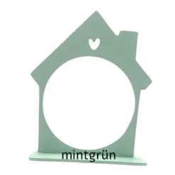 New Christbaumkugelkugel aus Glas Mein 1. Weihnachten mit Namen und Kugelhalter Haus Baumschmuck Personalisierbar
