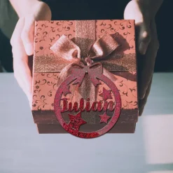 Baumschmuck Personalisierbar|Maus-Design Christbaumschmuck Personalisierbar - glitzer Weihnachtsschmuck mit Namen - Acrylglas - Christbaumkugeln - Sterne