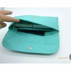 Discount Clutch Peppermint aus Wildseide Unikat Brauttaschen