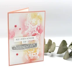 Coole Jugendweihekarte mit tollem jugendlichen Motiv, Glückwunschkarte zur Jugendweihe Glückwunschkarten