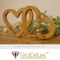 Clearance Corazón Holzherzen mit Gravur Hochzeitsgeschenk Geschenk Verlobung Jahrestag Herz Hochzeit Valentinstag Muttertag Hochzeitsgeschenke