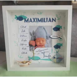 Online 3D Bilderrahmen als Geldgeschenk zur Taufe, Stampin up, Geschenkidee, personalisierbar Geldgeschenke