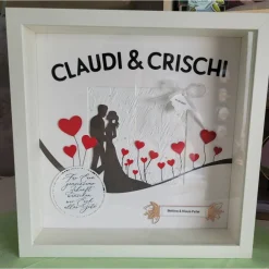 Hot 3D Bilderrahmen als Geldgeschenk zur Hochzeit Geldgeschenke