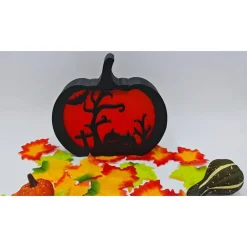 Deko Halloween|MAKE3DTC 3D Druck | Halloween Kürbis Beleuchtet | Halloween Dekoartikel | Halloween 3D Druck | LED Kerze Beleuchtet | Lichtbild |
