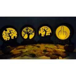 3D Druck | Halloween LED Teelicht Display | Halloween LED Tea Light Display | Herbst | Verschiedene Motive | Different M Deko Halloween