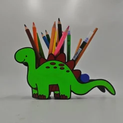 3D Druck | Personalisierter Dino Stiftehalter | Buntstifthalter | Dino Stiftehalter | Dinosaurier Silhouette | Pinselhal Gastgeschenke