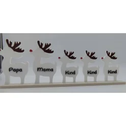 Clearance 3D Druck | Weihnachtsdeko personalisiert | Geschenk Weihnachten | Rentierfamilie | Dekoration Weihnachten | Rentiere Weihnachtsdeko
