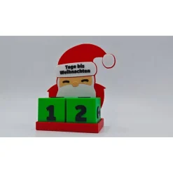 Adventskalender|MAKE3DTC 3D Druck | Weihnachtsmann | Countdown Kalender | Tage bis Weihnachten | Days until Christmas | Weihnachtszahlen | Weihna