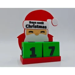 Adventskalender|MAKE3DTC 3D Druck | Weihnachtsmann | Countdown Kalender | Tage bis Weihnachten | Days until Christmas | Weihnachtszahlen | Weihna