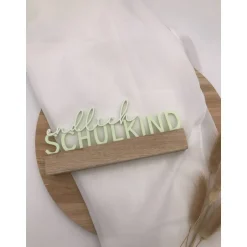 3D Druck „Endlich Schulkind“ – Einschulung Dekoration – Verschiedene Farben Kinder Einschulung