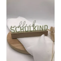 3D Druck „Endlich Schulkind“ – Einschulung Dekoration – Verschiedene Farben Kinder Einschulung