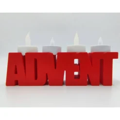 New 3D Druck LED Advent Schriftzug Adventskränze