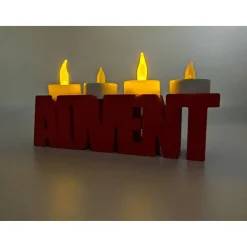 New 3D Druck LED Advent Schriftzug Adventskränze