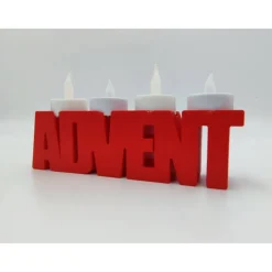 New 3D Druck LED Advent Schriftzug Adventskränze