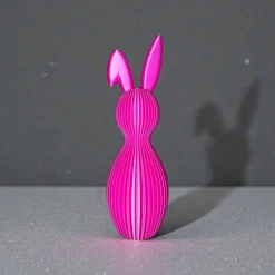 Best 3D gedruckter Rillen Hase mit Knickohr – elegante Wohndeko in Wunschfarbe Osterhasen