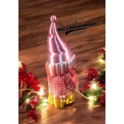 Weihnachtsdeko|Gisi's Dekostübchen 3D gedruckter Wichtel mit Woll Pullover