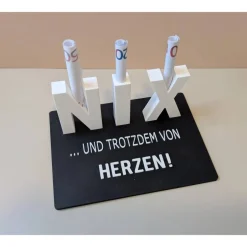 3D Geldgeschenk „NIX“ – witzige Geschenkidee für Geburtstag, Hochzeit, Weihnachten, wenn man eigentlich nix schenken wil Geschenke