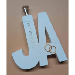 3D Geschenkkarte JA mit Reagenzglas, Geldgeschenk Hochzeit, Gutscheinhalter Geldgeschenke