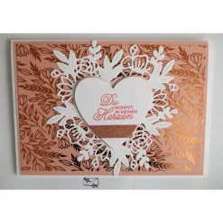 Clearance 3D Liebeskarte gefertigt in Handarbeit mit Stampin'Up Material u.a. Glückwunschkarten