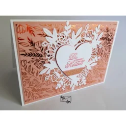 Clearance 3D Liebeskarte gefertigt in Handarbeit mit Stampin'Up Material u.a. Glückwunschkarten