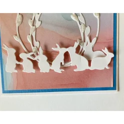 3-D Osterkarte Umschlag "Kunterbunte Frühlingsgrüße" Handarbeit Stampin Up Unikat Osterkarten