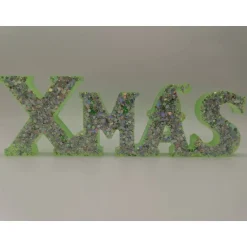 Weihnachtsdeko|CM Resin Design 3D Schriftzug XMAS Christmas Weihnachten Weihnachtsdekoration aus Resin Epoxidharz verschiedene Varianten Farben handgef
