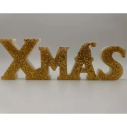 Weihnachtsdeko|CM Resin Design 3D Schriftzug XMAS Christmas Weihnachten Weihnachtsdekoration aus Resin Epoxidharz verschiedene Varianten Farben handgef