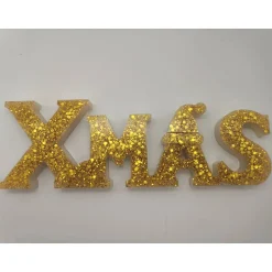 Weihnachtsdeko|CM Resin Design 3D Schriftzug XMAS Christmas Weihnachten Weihnachtsdekoration aus Resin Epoxidharz verschiedene Varianten Farben handgef