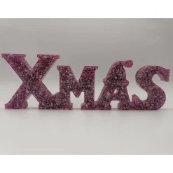 Weihnachtsdeko|CM Resin Design 3D Schriftzug XMAS Christmas Weihnachten Weihnachtsdekoration aus Resin Epoxidharz verschiedene Varianten Farben handgef
