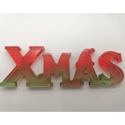 Weihnachtsdeko|CM Resin Design 3D Schriftzug XMAS Christmas Weihnachten Weihnachtsdekoration aus Resin Epoxidharz verschiedene Varianten Farben handgef