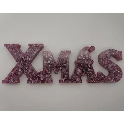Weihnachtsdeko|CM Resin Design 3D Schriftzug XMAS Christmas Weihnachten Weihnachtsdekoration aus Resin Epoxidharz verschiedene Varianten Farben handgef