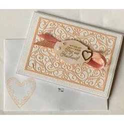 Best 3D Valentinstagskarte Liebeskarte gefertigt in Handarbeit mit Stampin'Up Material u.a. Valentinstagskarten