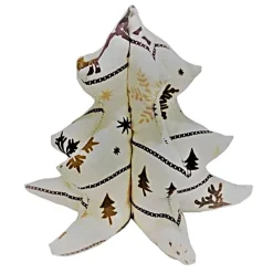Weihnachtsdeko|Afrosteff 3D Weihnachtsbaum, Dekobaum, Weihnachtsdekoration im Norweger Muster