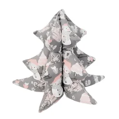 Clearance 3D Weihnachtsbaum, Weihnachtsdekoration grau und rosa Weihnachtsdeko