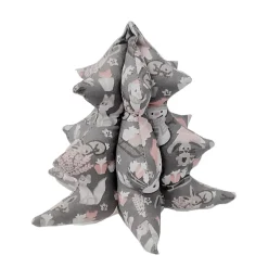 Clearance 3D Weihnachtsbaum, Weihnachtsdekoration grau und rosa Weihnachtsdeko