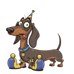 Geschenke|Katis Plotterei Dackel Tasse 325ml – Lustige Keramik Tasse mit Dackel-Illustration für Hundefans