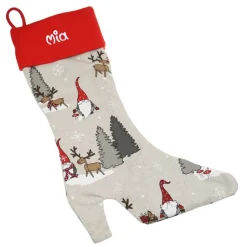 Damenstiefel Nikolausstiefel Wichtel mit Namen  - Nikolaussocke personalisiert Geschenk zum Nikolaus Advent Weihnachten Nikolausstiefel