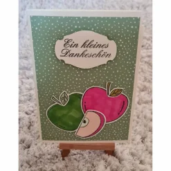 Clearance Danksagungskarte " Ein kleines Dankeschön " bunte Äpfel Glückwunschkarten
