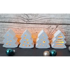 Clearance Deko Bäume mit Ballonlicht im Organzasäckchen ~ Lichtbäume ~ Weihnachtsbaum ~ Weihnachten Kerzen & Beleuchtung