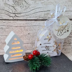 Clearance Deko Bäume mit Ballonlicht im Organzasäckchen ~ Lichtbäume ~ Weihnachtsbaum ~ Weihnachten Kerzen & Beleuchtung