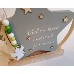 Sale Deko für Sternenkinder | Holzstern für Sternenkind | Erinnerung an verstorbenes Kind | Andenken Fehlgeburt Mutmacher