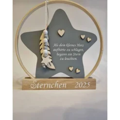 Sale Deko für Sternenkinder | Holzstern für Sternenkind | Erinnerung an verstorbenes Kind | Andenken Fehlgeburt Mutmacher