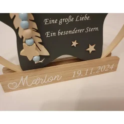 Discount Deko für Sternenkinder | Holzstern für Sternenkind | Erinnerung an verstorbenes Kind | Andenken Fehlgeburt Mutmacher