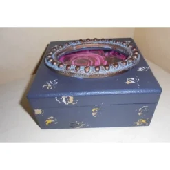 Best Dekobox Schmuckbox aus Holz im Vintage Shabby Look – Geschenkverpackung & Aufbewahrung Geldgeschenke